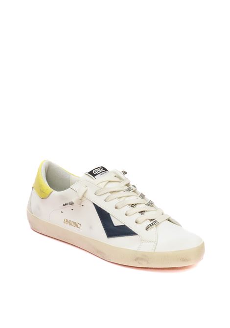 Sneaker suprime bianco/giallo 4B12 | SUPRIME UU205-BIA/GIALLO